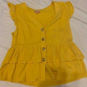 Pink Lilly yellow top